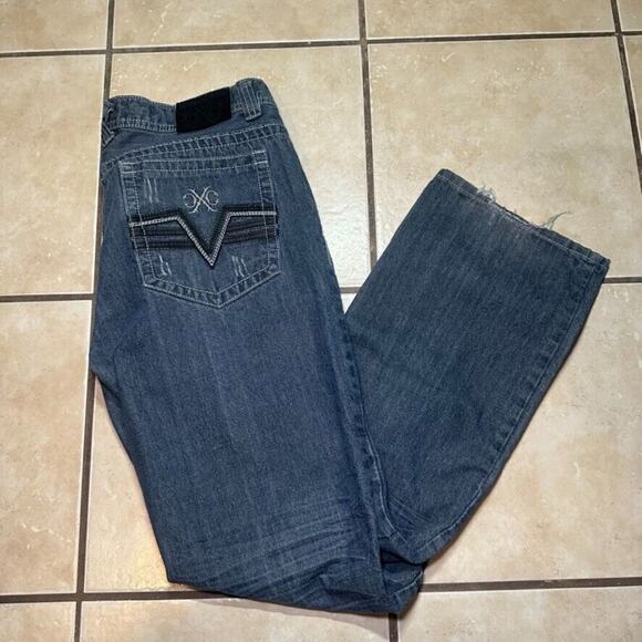 Y2K Xtreme Couture Jeans Men’s 36x32 Straight Leg Blue Dark Wash Pants - Picture 1 of 11